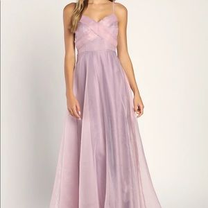 Endlessly Angelic Lavender Sleeveless Maxi Dress